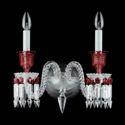 Appliques-Baccarat Applique Zénith Clair et Rouge (2L)