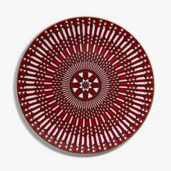 Assiettes-Baccarat Assiette de Présentation Arcadia Rouge