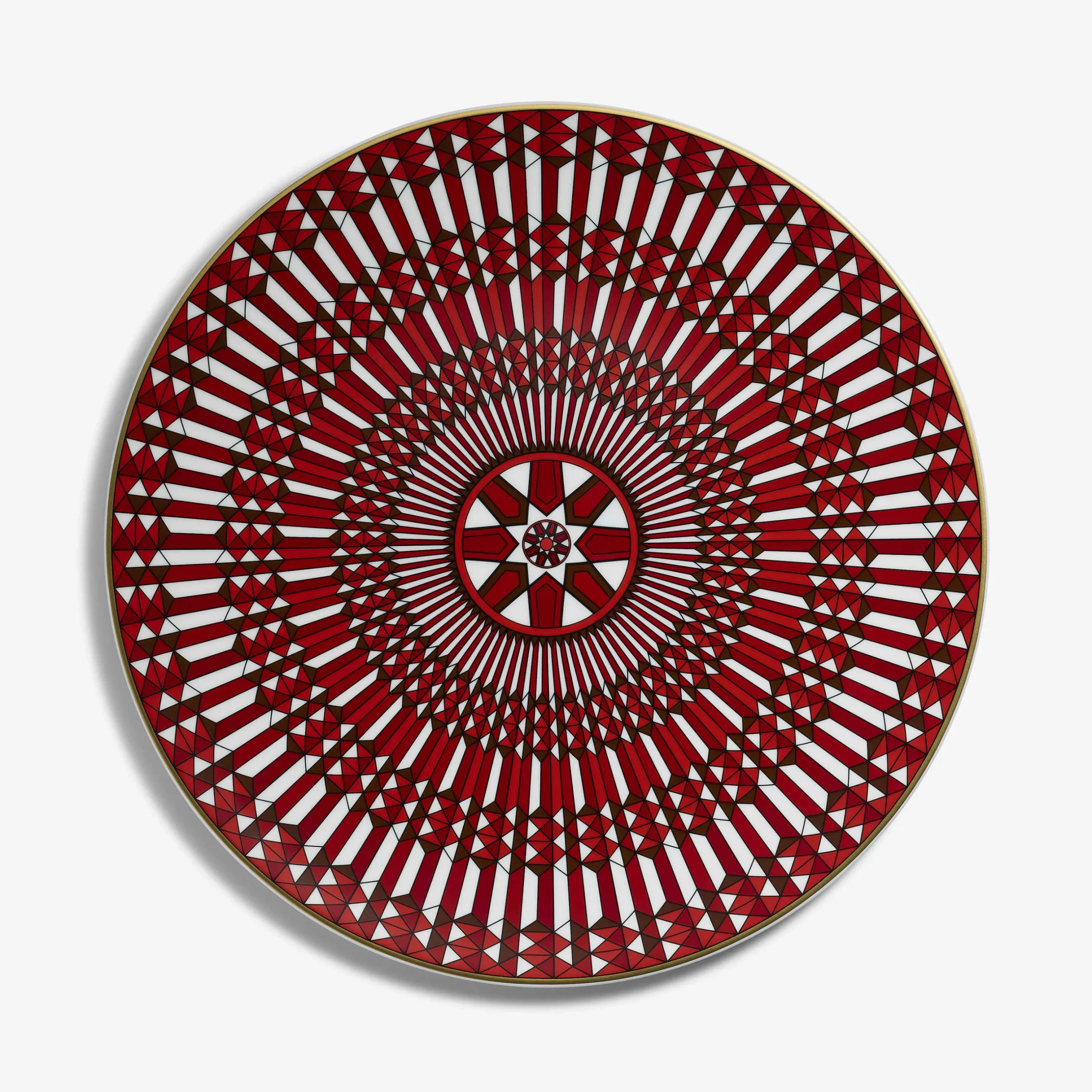 Assiettes-Baccarat Assiette de Présentation Arcadia Rouge