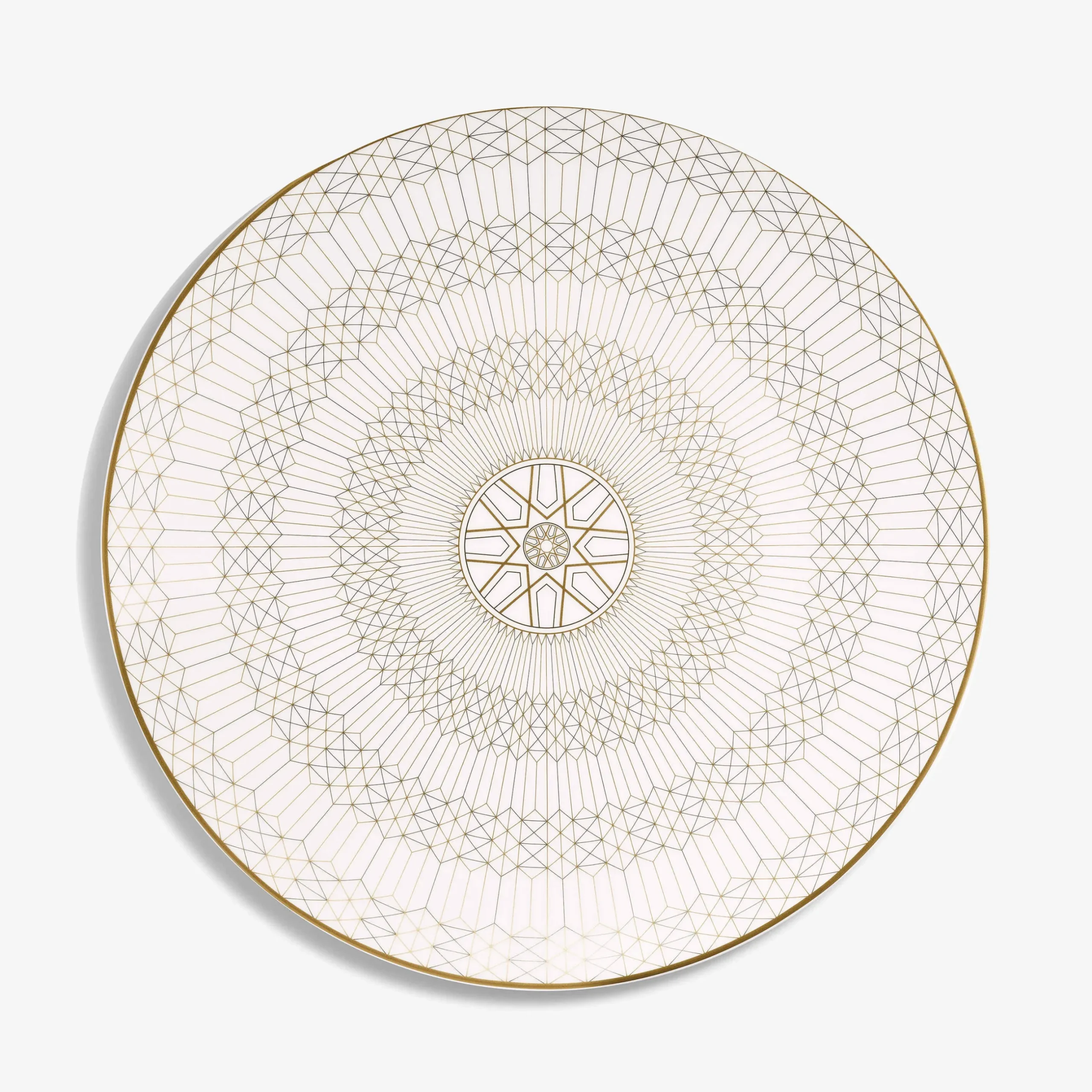 Assiettes-Baccarat Assiette de Présentation Arcadia Or et Platine