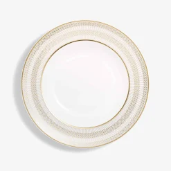 Assiettes-Baccarat Assiettes Creuses Arcadia Or et Platine x2