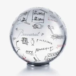Accessoires De Bureau|Objets De Décoration-Baccarat Boule de Cristal Sirius Harry Nuriev