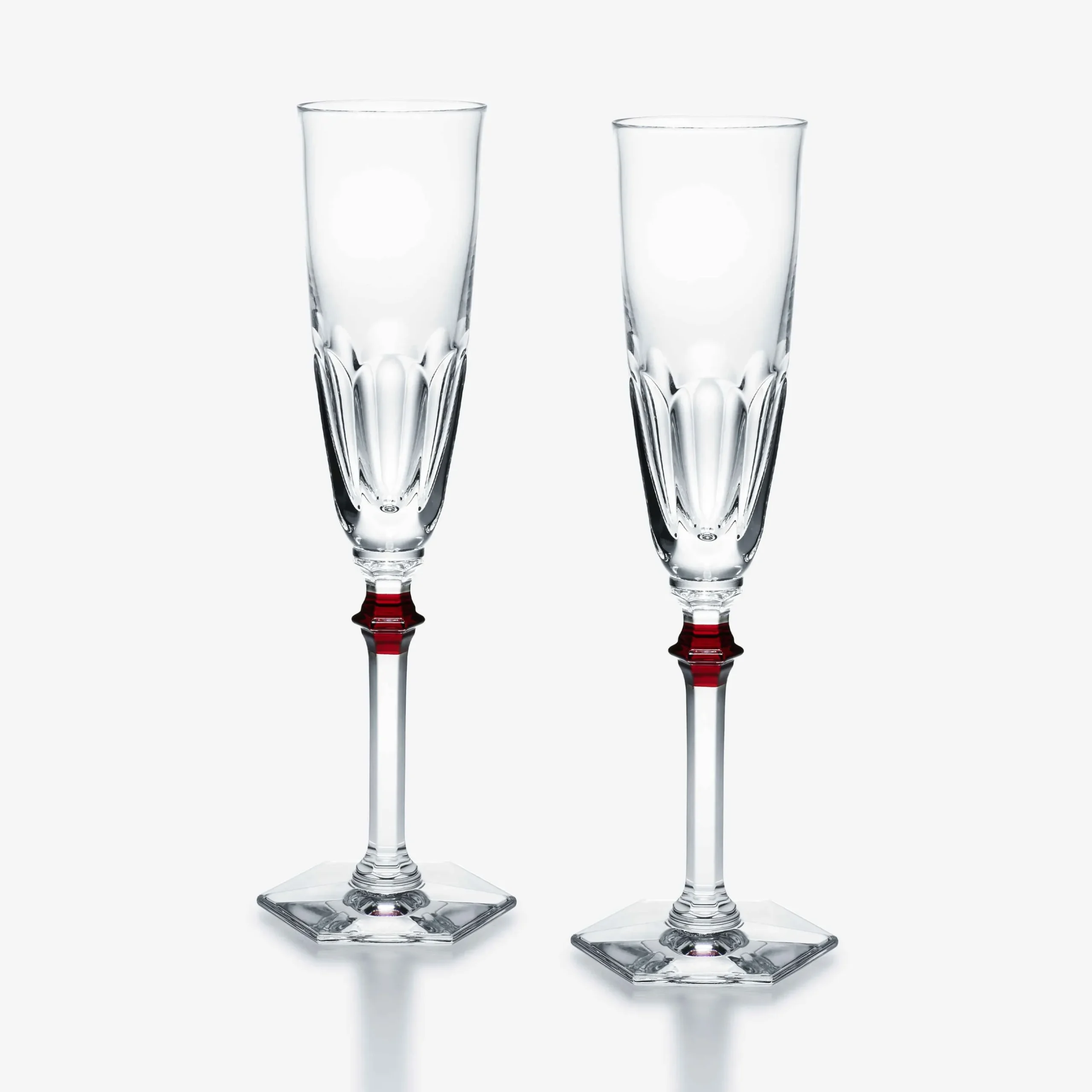 Verres À Vin, Champagne Et Eau|Flûtes Et Coupes À Champagne-Baccarat Flûtes Harcourt Eve Rouge