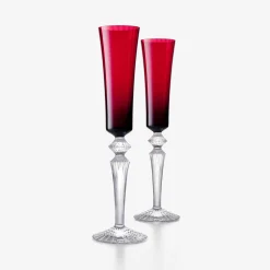 Verres À Vin, Champagne Et Eau-Baccarat Flûtes Mille Nuits Flutissimo Rouge