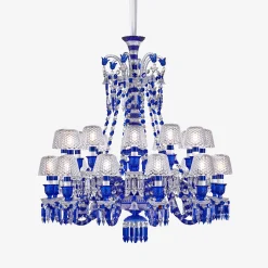 Lustres-Baccarat Lustre Zénith Faunacrystopolis Bleu (24L)