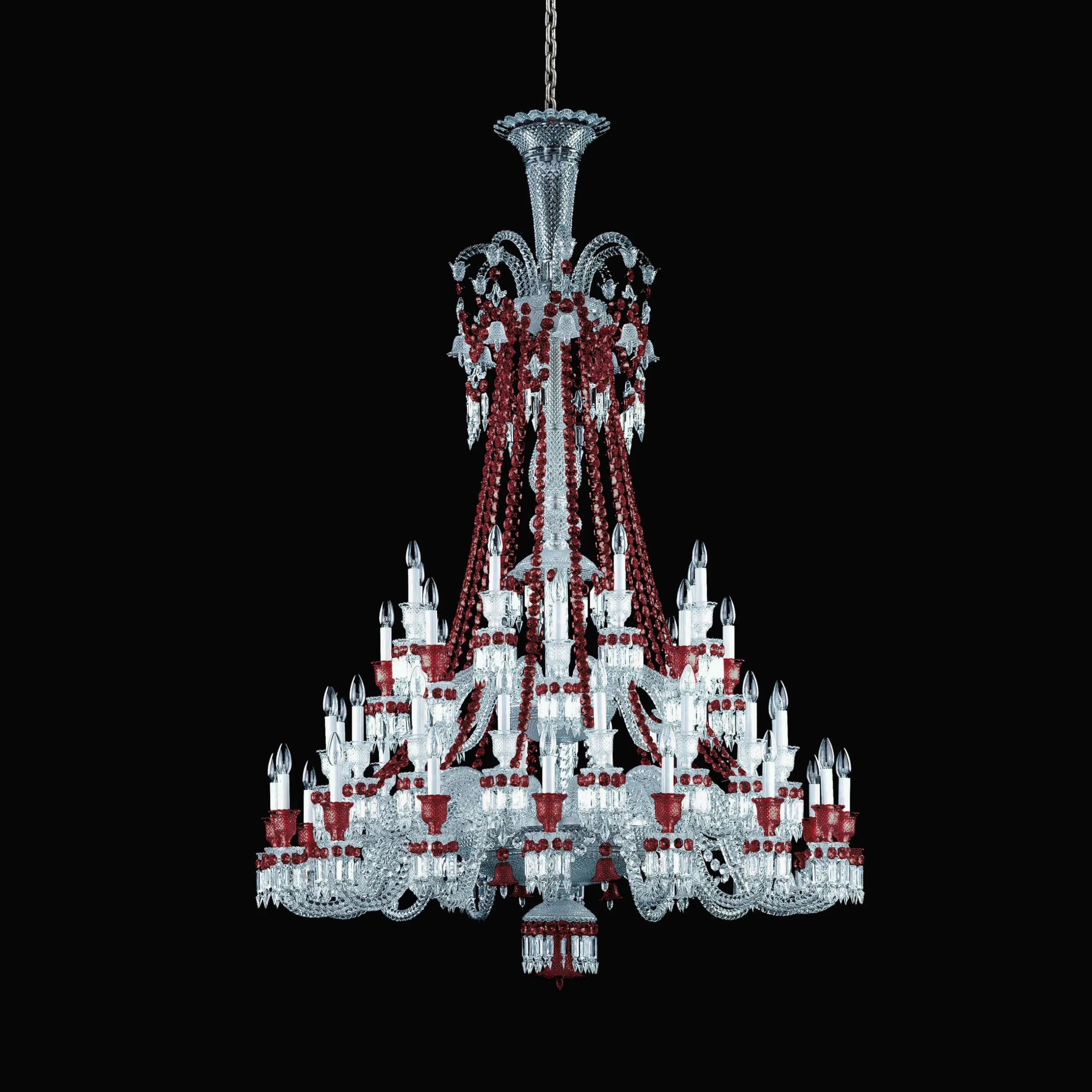 Lustres-Baccarat Lustre Zénith Rouge (48L)