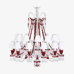 Lustres-Baccarat Lustre Zénith Rouge (24L)