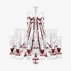 Lustres-Baccarat Lustre Zénith Rouge (24L)