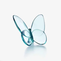 Objets De Décoration-Baccarat Papillon Porte-Bonheur Turquoise
