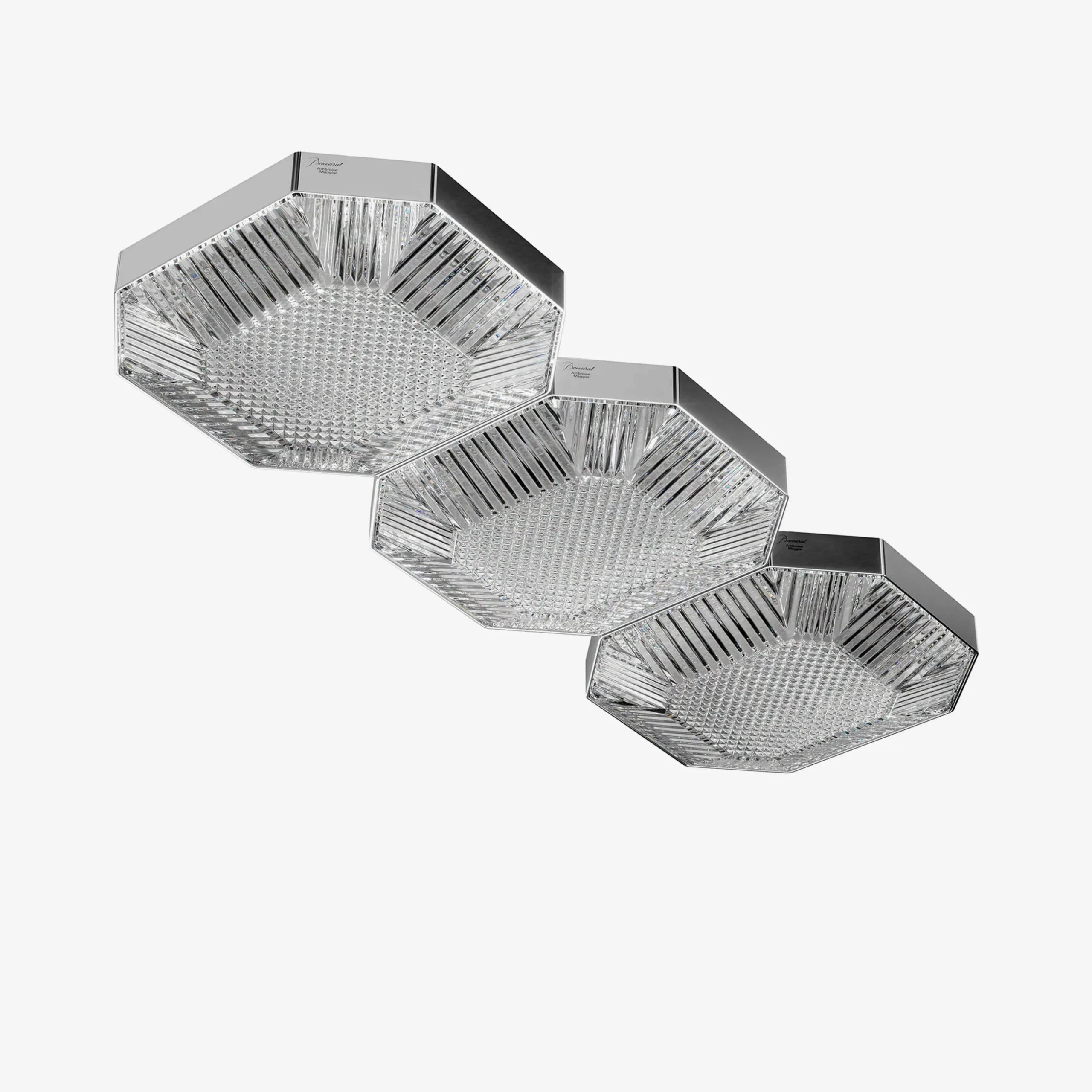 Suspensions Et Plafonniers-Baccarat Plafonnier Octogone (3L)