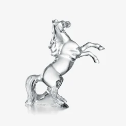 Sculptures Animalières Et Prestige-Baccarat Sculpture Cheval Marengo Clair