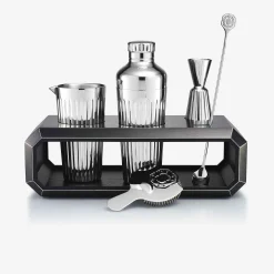 Accessoires-Baccarat Support Pour Accessoires De Bar Octogone Chêne Noir