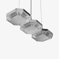 Suspensions Et Plafonniers-Baccarat Suspension Octogone (3L)