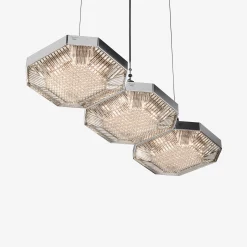 Suspensions Et Plafonniers-Baccarat Suspension Octogone (3L)