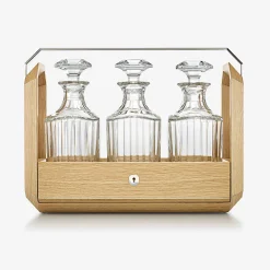 Accessoires-Baccarat Tantalus Octogone Chêne Naturel