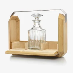 Accessoires-Baccarat Tantalus Octogone Chêne Naturel