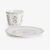 Assiettes-Baccarat Timbale & Assiette Arcadia Or Et Platine | France
