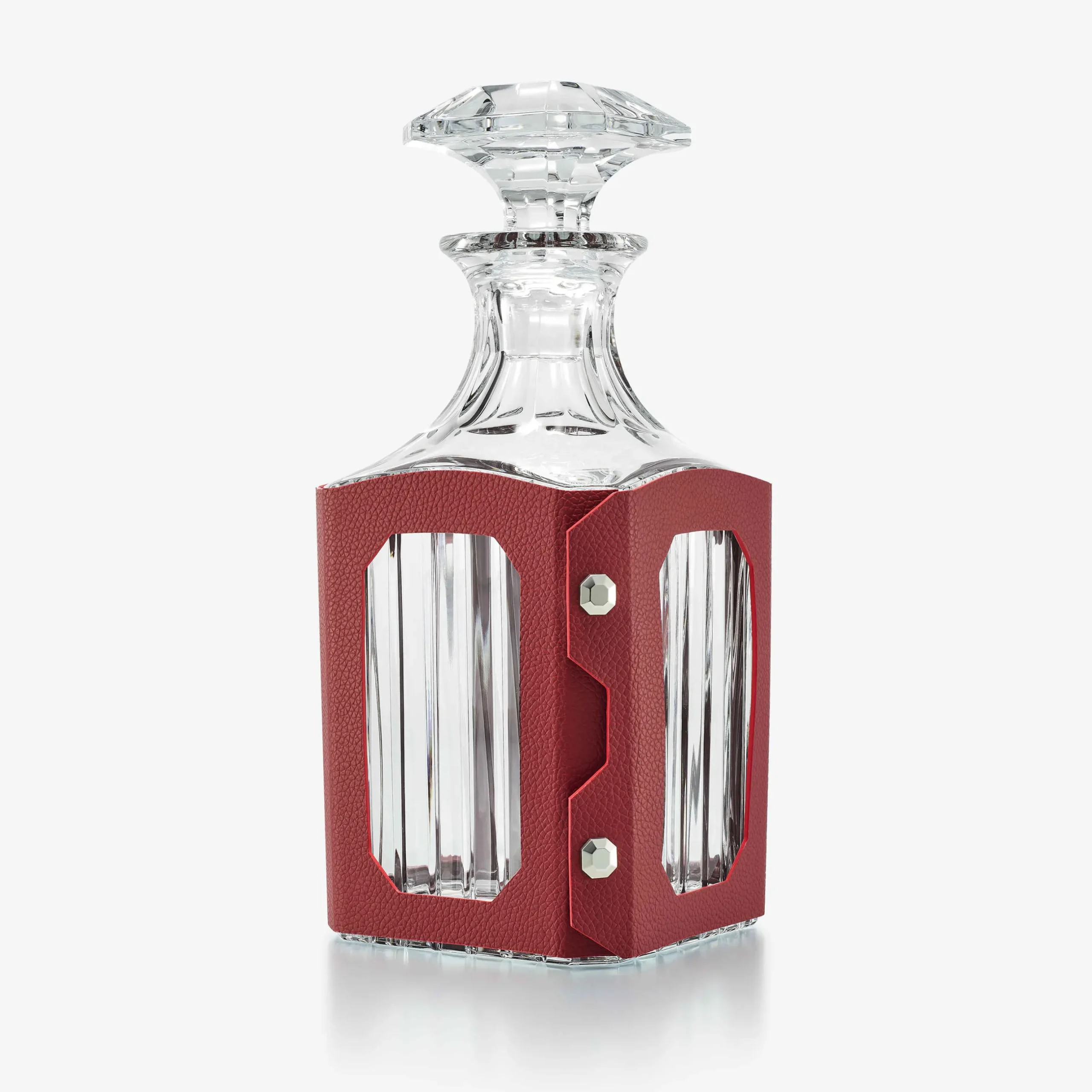 Accessoires|Carafes Et Flacons-Baccarat Étui À Carafe Octogone Rouge