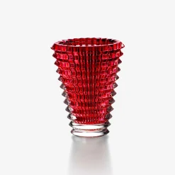 Vases-Baccarat Vase Eye Oval S Rouge