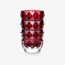 Vases-Baccarat Vase Louxor Rond M Rouge