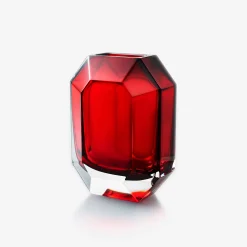Vases-Baccarat Vase Octogone Rouge